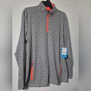 Birdie Bound Men's Quarter Zip Printed Golf Shirt